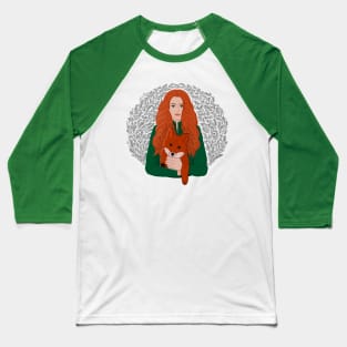 Fox spirit animal illustration Baseball T-Shirt